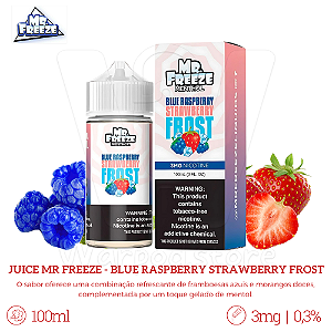 Juice Mr Freeze 100ml / 3mg - Blue Raspberry Strawberry Frost