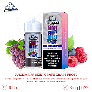 Juice Mr Freeze 100ml / 3mg - Grape Berry Frost