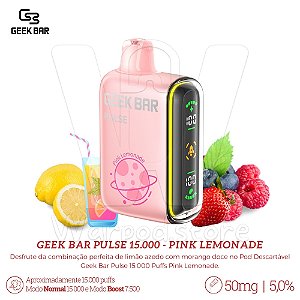 Pod Desc Geek Bar 15.000 - Pink Lemonade