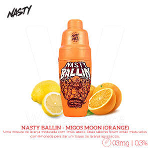 Juice Nasty Ballin 60ml / 3mg - Migos Moon (orange)