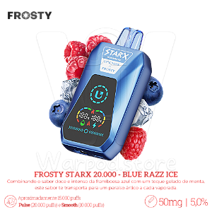 Pod Desc Frosty Starx 20.000 - Blue Razz Ice