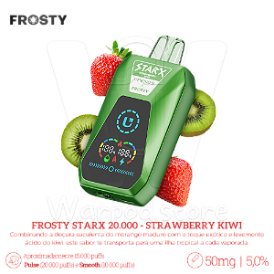 Pod Desc Frosty Starx 20.000 - Strawberry Kiwi