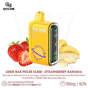 Pod Desc Geek Bar 15.000 - Strawberry Banana