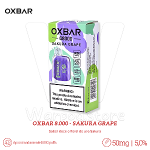 Pod Desc Oxbar 8.000 - Sakura Grape