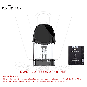 Resistencia Uwell Caliburn A3 1.0 FeCrAI Meshed