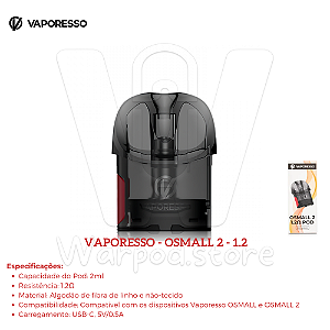 Resistencia Vaporesso OSMALL 2 2ml - 1.2ohm