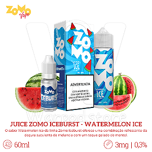 Juice Zomo Icebusrt 60ml / 3mg - Watermelon Ice
