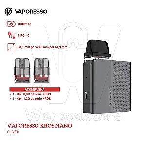Aparelho Pod Vaporesso Xros Nano - Space Grey