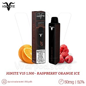 Pod Desc Ignite V15 1.500 - Raspberry Orange Ice