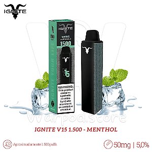 Pod Desc Ignite V15 1.500 - Menthol