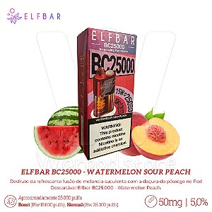 Pod Desc Elfbar Bc25.000 - Watermelon Suor Peach