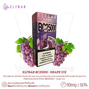 Pod Desc Elfbar Bc25.000 - Grape Ice