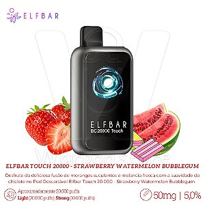 Pod Desc Elfbar Touch 20.000 - Strawberry Watermelon Bubblegum