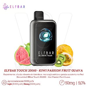 Pod Desc Elfbar Touch 20.000 - Kiwi Passion Fruit Guava