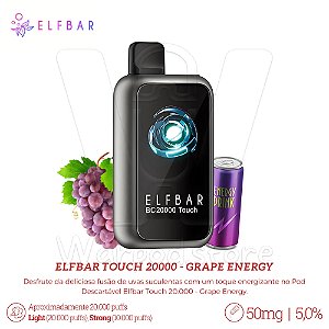 Pod Desc Elfbar Touch 20.000 - Grape Energy