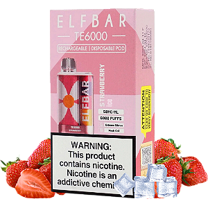 Pod Desc Elfbar Te6.000 - Strawberry Ice