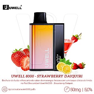 Pod Desc Uwell 8.000 - Strawberry Daiquiri