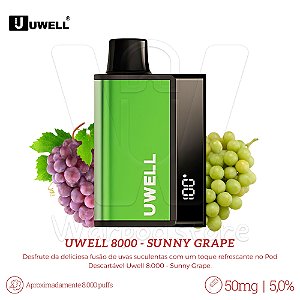 Pod Desc Uwell 8.000 - Sunny Grape
