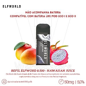 Refil Desc Elfworld 8.500 - Hawaiian Juice