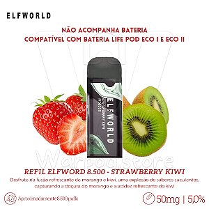 Refil Desc Elfworld 8.500 - Strawberry Kiwi