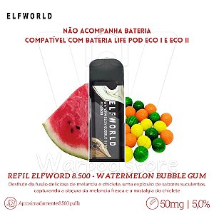 Refil Desc Elfworld 8.500 - Watermelon Bubble Gum