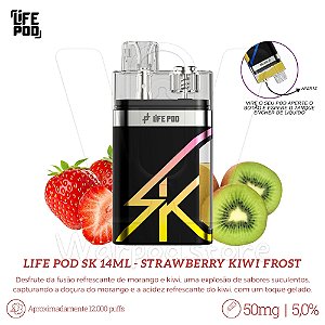 Pod Desc Life Pod SK 14 ML - Strawberry Kiwi Frost