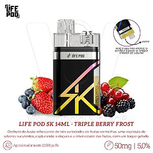 Pod Desc Life Pod SK 14 ML - Triple Berry Frost