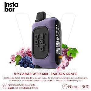 Pod Desc Instabar WT15.000 - Sakura Grape