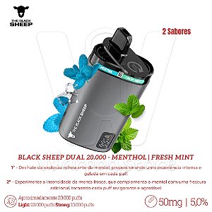 Pod Desc Black Sheep Dual 20.000 - Menthol | Fresh Mint