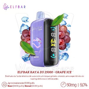 Pod Desc Elfbar Raya D3 25.000 - Grape Ice