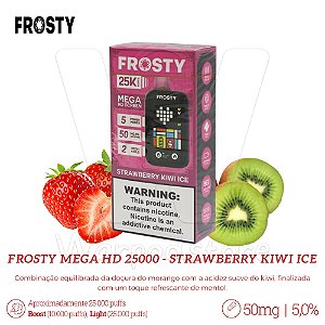 Pod Desc Frosty Mega HD 25.000 - Strawberry Kiwi Ice