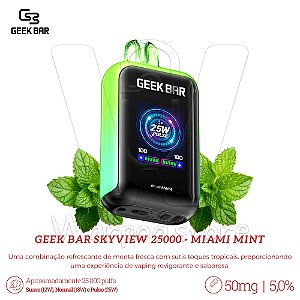 Pod Desc Geek Bar Skyview 25.000 - Miami Mint