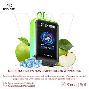 Pod Desc Geek Bar Skyview 25.000 - Sour Apple Ice