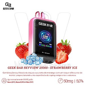 Pod Desc Geek Bar Skyview 25.000 - Strawberry Ice