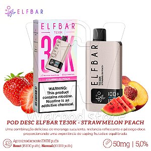 Pod Desc Elfbar TE30k - Strawmelon Peach