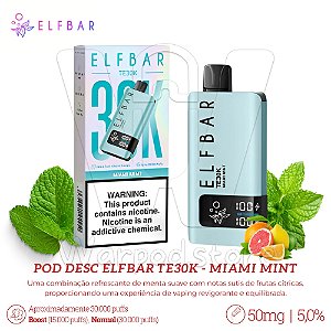 Pod Desc Elfbar TE30k - Miami Mint