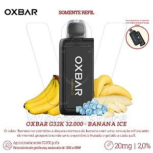 Refil Desc Oxbar G32K 32.000 - Banana Ice