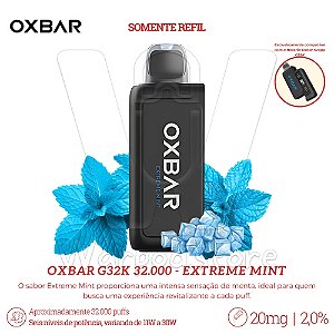 Refil Desc Oxbar G32K 32.000 - Extreme Mint
