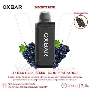 Refil Desc Oxbar G32K 32.000 - Grape Paradise