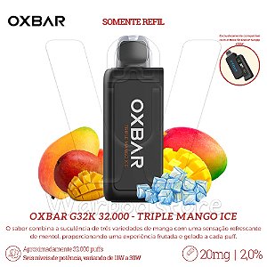 Refil Desc Oxbar G32K 32.000 - Triple Mango Ice