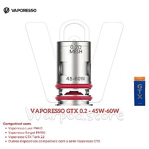 Resistencia Vaporesso Gtx 0.2 45w-60w