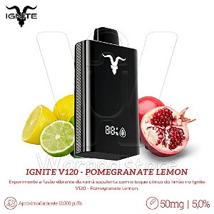 Pod Desc Ignite V120 12.000 - Pomegranate Lemon