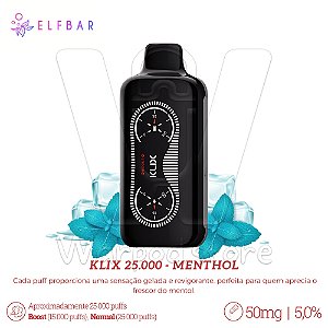 Pod Desc Klix 25.000 - Menthol