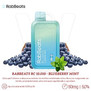 Pod Desc RabBeats RC 10.000 - Blueberry Mint