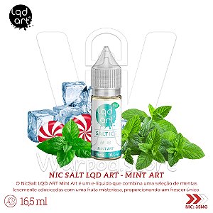 NicSalt LQDART 16,5ml / 35mg - Mint Art