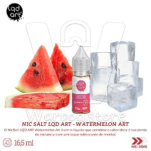 NicSalt LQDART 16,5ml / 35mg - Watermelon Art