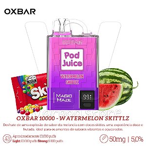 Pod Desc Oxbar 10.000 - Watermelon Skittlz