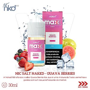 Nic Salt Naked Max 30ml / 50mg - Guava Berries