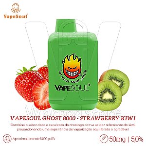 Pod Desc Vapesoul V-Ghost Plus 8000 - Strawberry kiwi