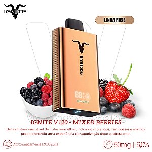 Pod Desc Ignite V120 12.000 (ROSE) - Mixed Berries